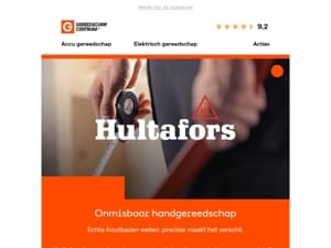 Hultafors voor houtbazen