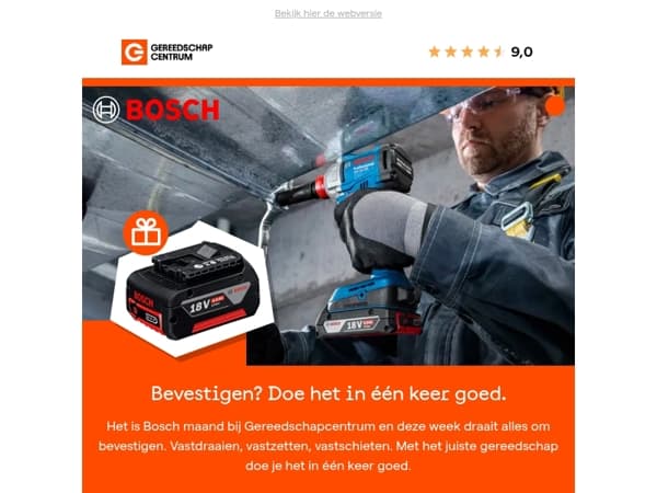 Bosch maand: alles voor bevestigen