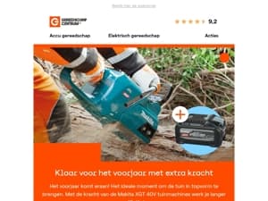 De tuin klaar voor het voorjaar: ontvang een gratis Makita XGT accu!