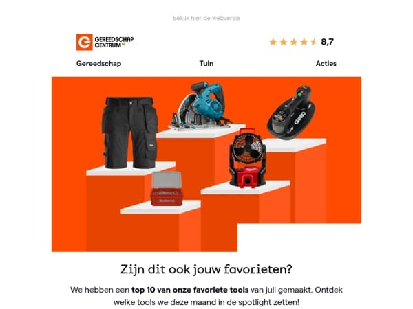 Onze top 10 favoriete tools van de maand