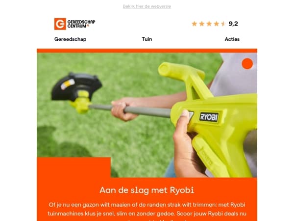 Grasmaaiers, trimmers en meer van Ryobi