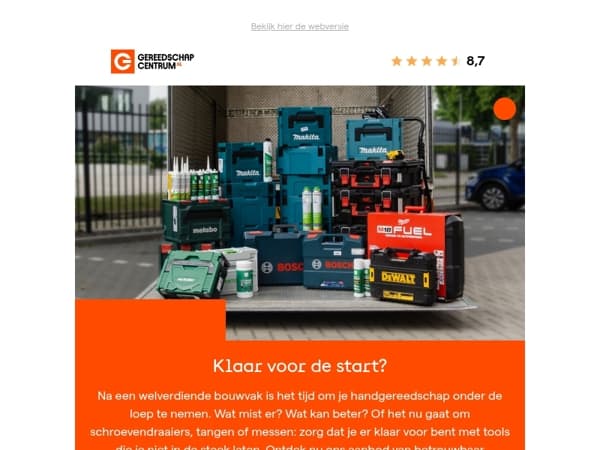 Handgereedschap vervangen? Nu is het moment
