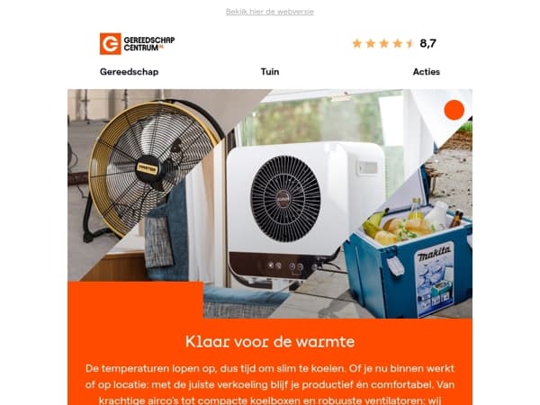 Warm weer op komst? Zo blijf jij koel