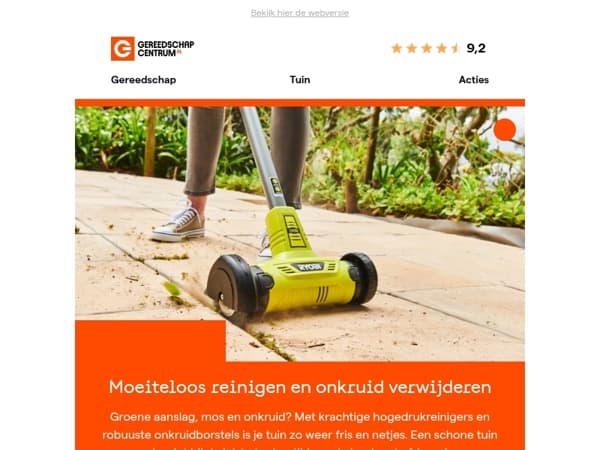 Pak je tuin aan: schoon en onkruidvrij!