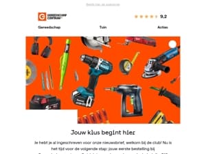 Jouw allereerste aankoop met korting!