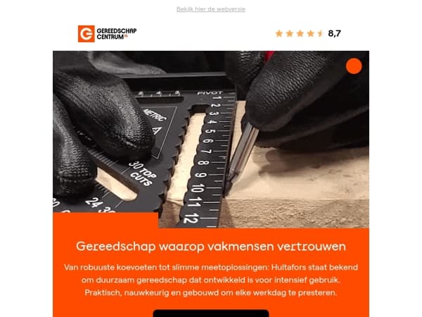 Hultafors: gemaakt voor nauwkeurig vakwerk