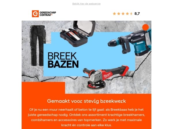 Breekbazen: klaar voor het zware werk