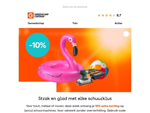 Schuurmachines in de Zomer Vol Korting