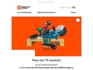 Start het jaar met meer dan 70 deals in de sale!