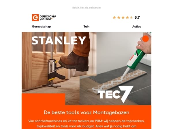 Voor de echte Montagebazen