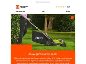 Voor de maaibazen – topdeals op grasmaaiers