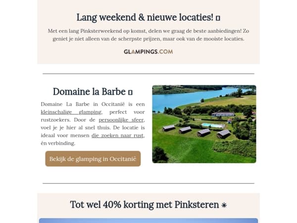 Korting met Pinksteren en nieuwe locaties! ✨