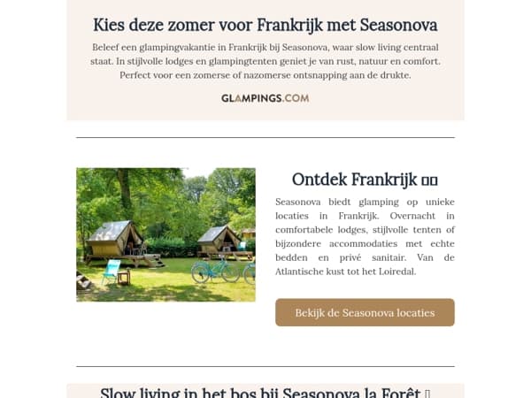 ☀️ Zomers genieten in Frankrijk bij Seasonova