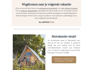 Inspiratie en kortingen op Glampings.com 