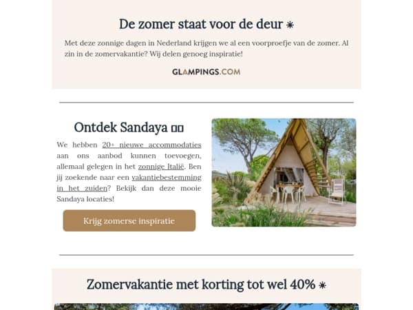 Op zoek naar een zomerbestemming? ☀️🏕️
