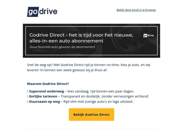 Direct een auto nodig? Rijd al binnen een paar dagen