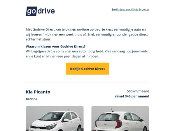 Snel een nieuwe auto nodig?