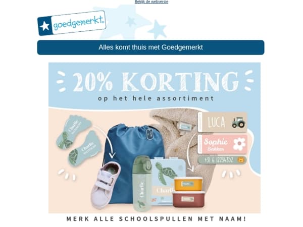 ★ Nog 2 dagen: 20% KORTING 🤑