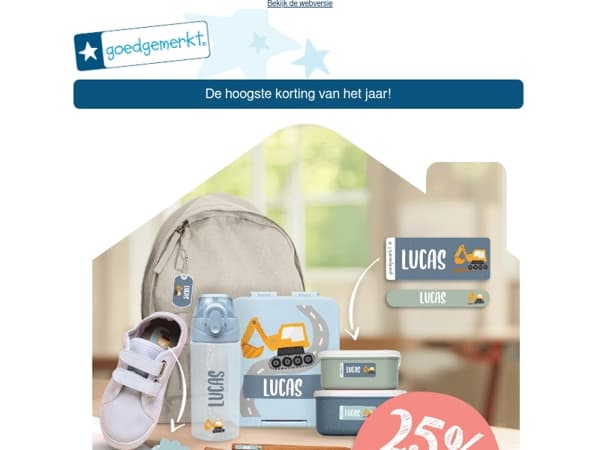 ★ 25% KORTING op het hele assortiment 🤑