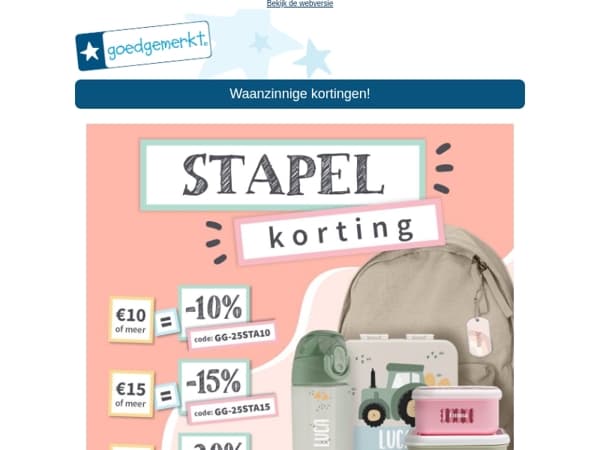 ★ Hoe meer je bestelt, hoe meer je bespaart - Tot 20% korting! 😍🤑