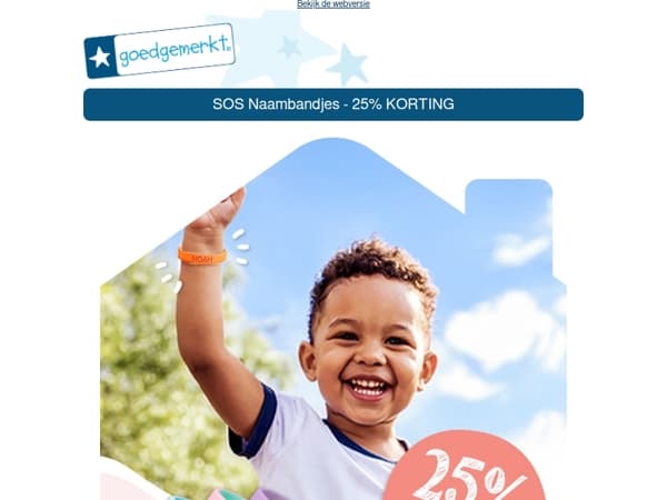 ★ Mis dit niet: 25% KORTING op SOS Naambandjes 🤑