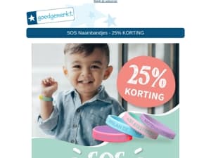 ★ 25% KORTING op onze SOS Naambandjes! 🙌🔥