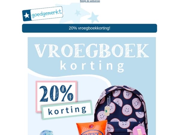★ Wegens succes verlengd! 20% KORTING op het hele assortiment 🙌💛