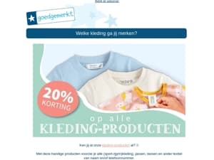 ★ Nog 2 dagen: 20% KORTING op alle kledinglabels 🤑🔥