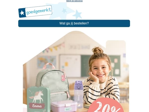 ★ 20% KORTING op het hele assortiment! 😍