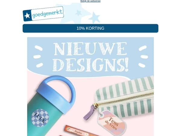 ★ ⏰ Laatste kans: 10% korting op onze nieuwste naamstickers!