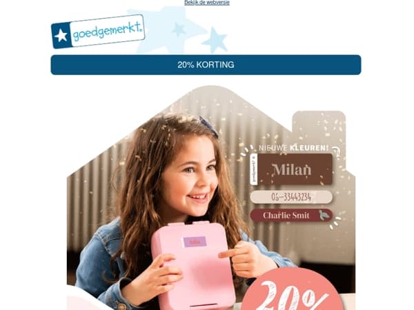 ★ 20% KORTING op het hele assortiment! 🙌😍
