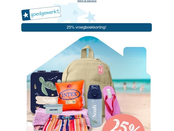 ★ Zomerstart! 25% KORTING op ál je naamstickers, bandjes, broodtrommels en meer! ☀️