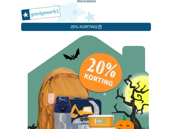 ★ 20% KORTING 🎃 Griezelig hoge Halloweenkorting! 🎃