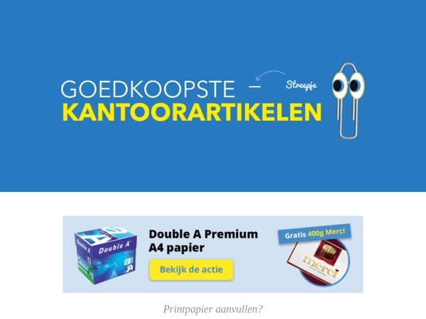 Gratis Merci🍫! Nu bij Double A Premium