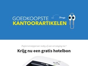 Gratis hotelbon 🏨 bij een papierversnipperaar