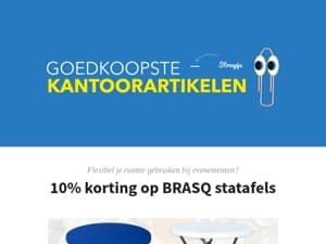 Nu 10% KORTING op opklapbare statafels