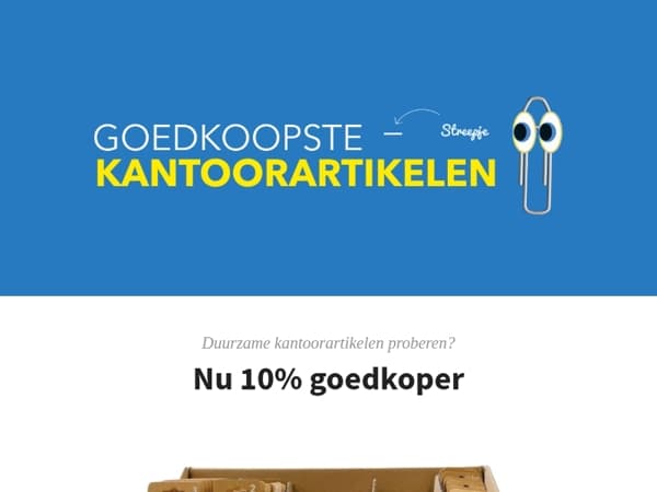 10% goedkoper: Econovo duurzame artikelen