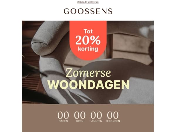 Alléén deze week nog: tot 20% voordeel