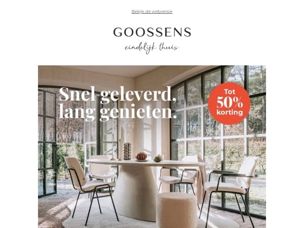 Volgende week al genieten van jouw nieuwe interieur?
