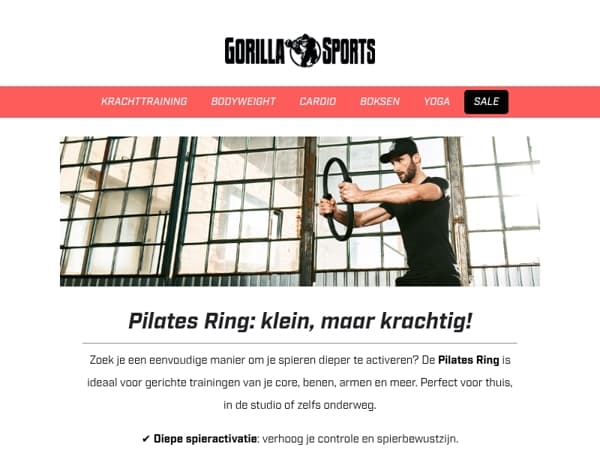 Meer controle, meer kracht – ontdek de Pilates Ring!