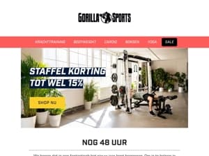 nog 48 uur |  korting tot 15%!