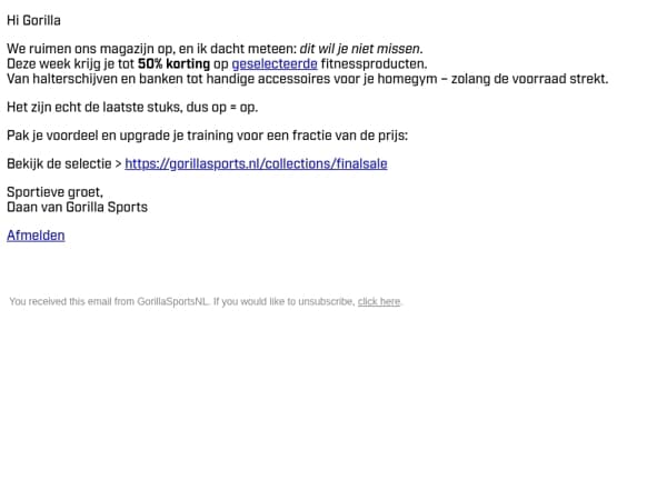 Final sale | 🔥 Tot 50% korting OP=OP