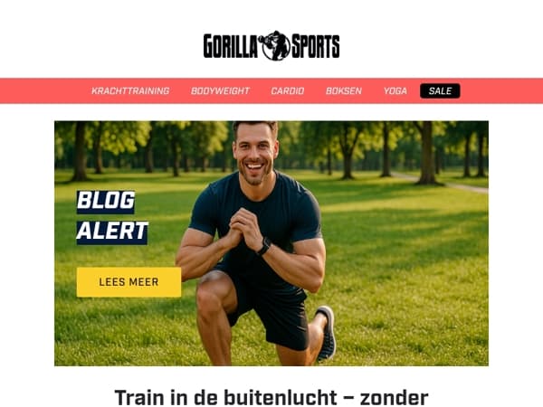Zó makkelijk start je je workout in de tuin of het park 🌳