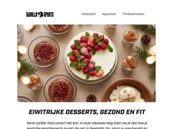 Fit door de feestdagen: deze eiwitrijke kerstdesserts wil je proeven 🎄