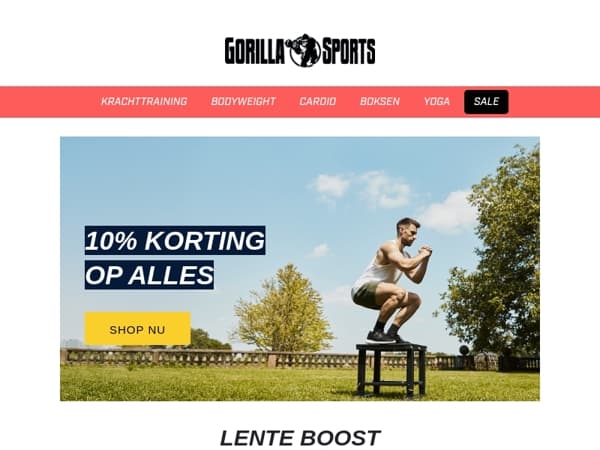 🌞 Lente Boost: 10% korting op alles!