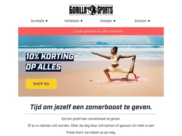 ☀️ Zomerboost nodig? Pak nu 10% korting op alles!