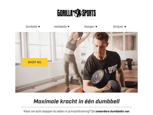 Klaar om zwaarder te trainen? 💪