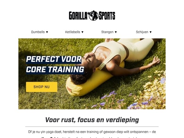 Meer ontspanning & support met de Yoga Bolster
