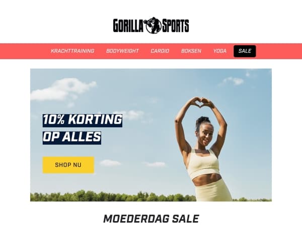 Moederdag: 10% korting op alles!