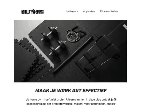 Met deze 5 accessoires ga je wél consistent trainen